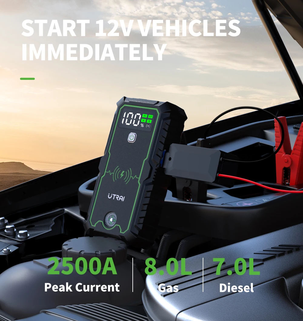 Starter auto, Jump Starter UTRAI JS-1 Pro  2500А, 20000mah, 12В фото 2