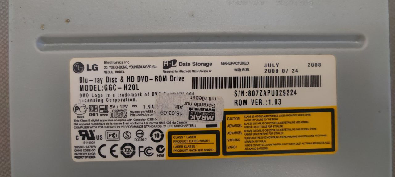 Blu-ray LiteOn iHOS104 Blu-ray lg-CH10LS20 Blu-ray lg ggc-h20l BD-Rom DVD Samsung Writer SH-B083 foto 1