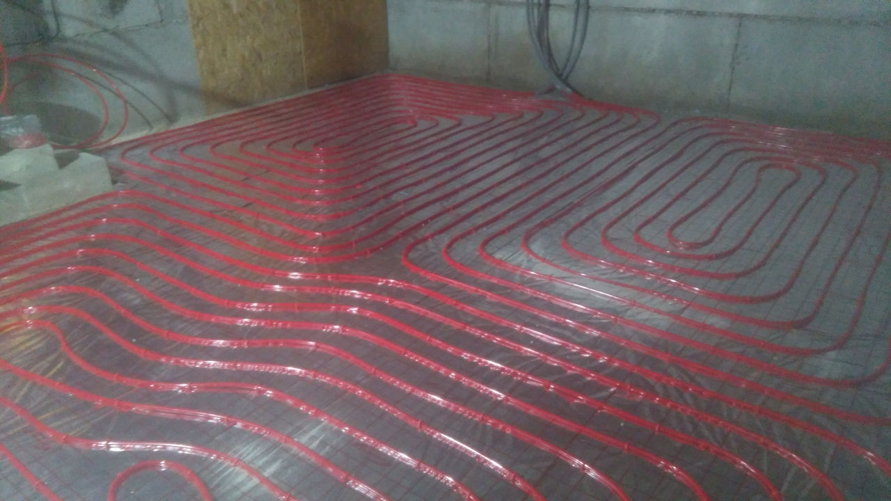 Установка теплых полов