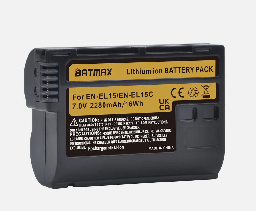Acumulator pentru Nikon Z5, Z6, Z6 II, Z7, Z7II D600 D610 D600E D800 D800E D810 D850 D7000 foto 1