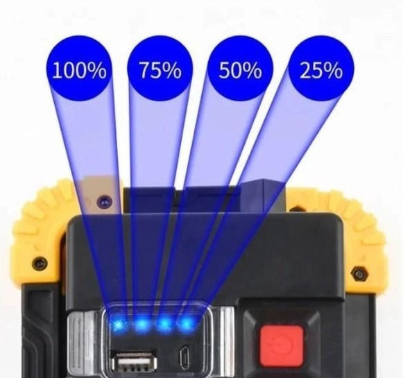 Spot LED reîncărcabil, POWERBANK LL802-20W-2COB+1W Lanterna portabila multifunctionala LL-802, cu mo foto 4