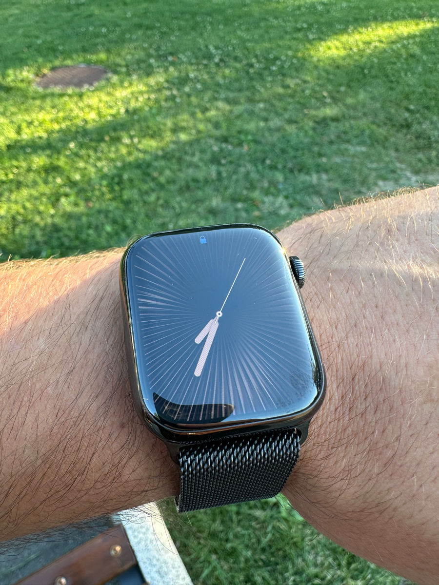 Apple Watch Series 7 45mm Stainless Steel Black foto 0