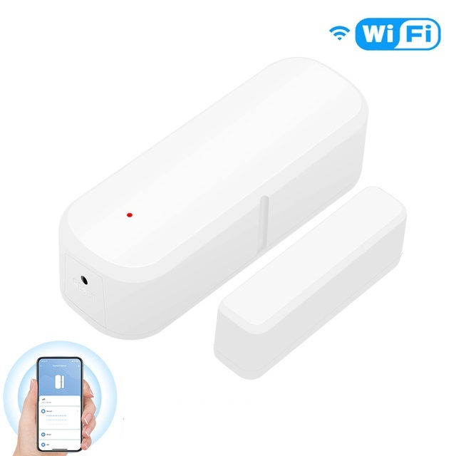 Умный Wi-Fi датчик открытия-закрытия дверей и окон, система оповещения с приложением Smart Life.     фото 1