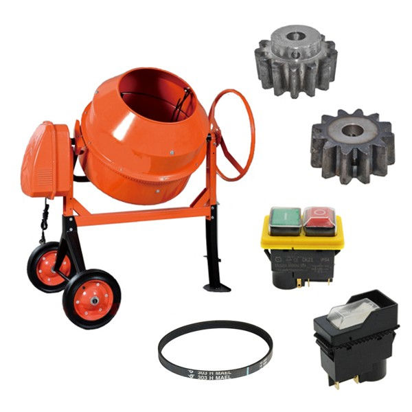 Бетономешалки запчасти, Betoniere piese, motoare, condensator, coroana, curea,pinion, roata. foto 0