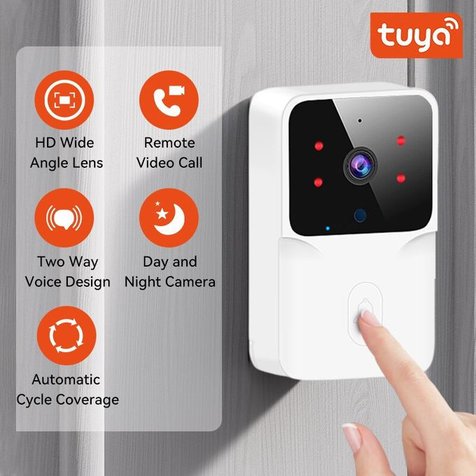 Tuya Smart Home Sonerie WiFi Wireless Camera Video Sonerie Interfon bidirecțional Detectare mișcare foto 2