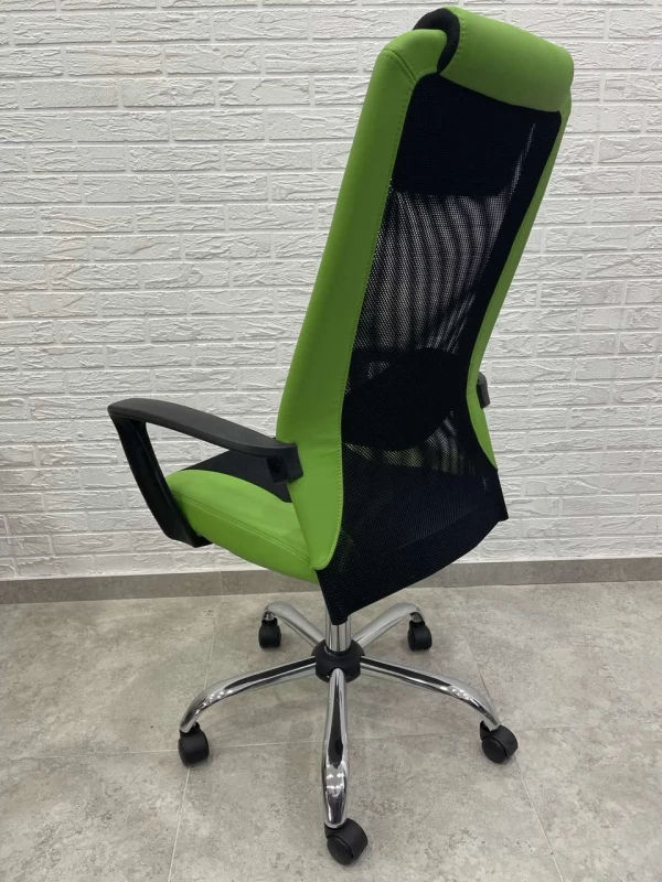 Fotoliu moale de birou în stil modern din piele фото 2