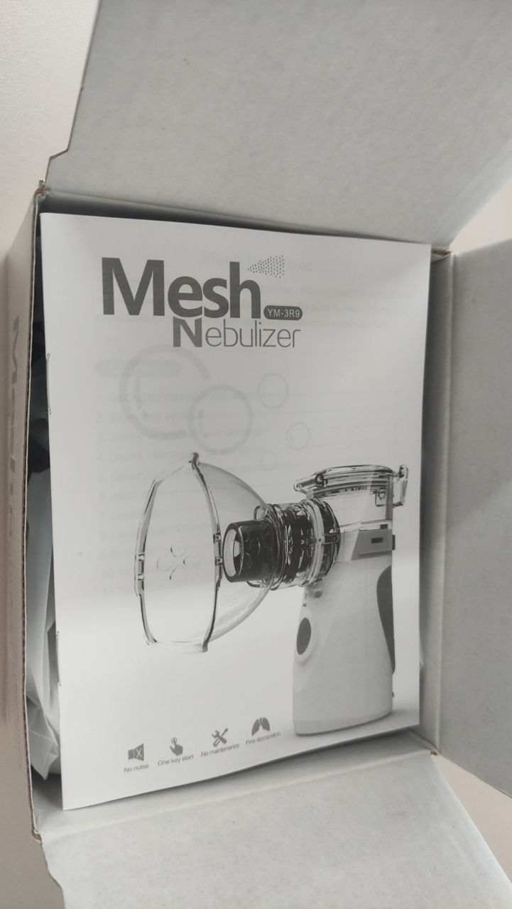 Nebulizator MESH portabil cu ultrasunete pentru copii și adulți foto 2