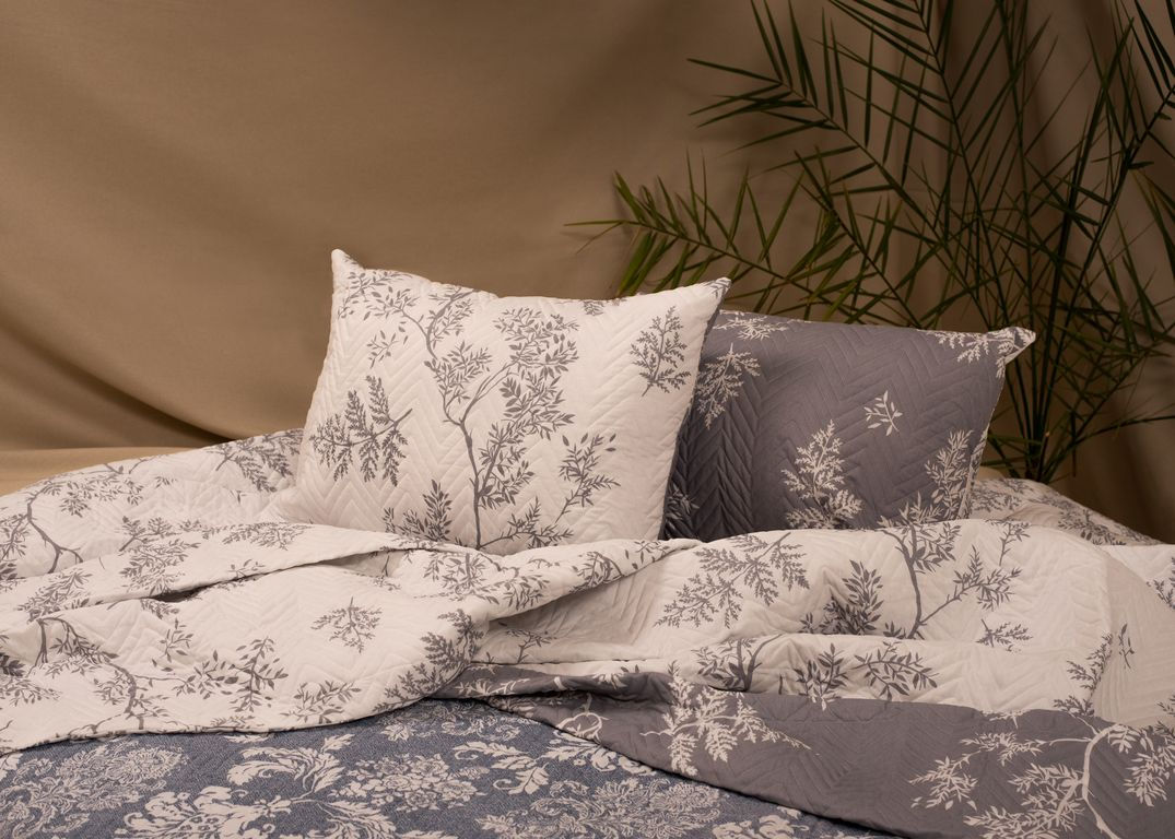 Set Cuvertura Fabric Cotton 60% NT100 220*200, 1049 Bleau + 2 Fete de perna 50*70 foto 1