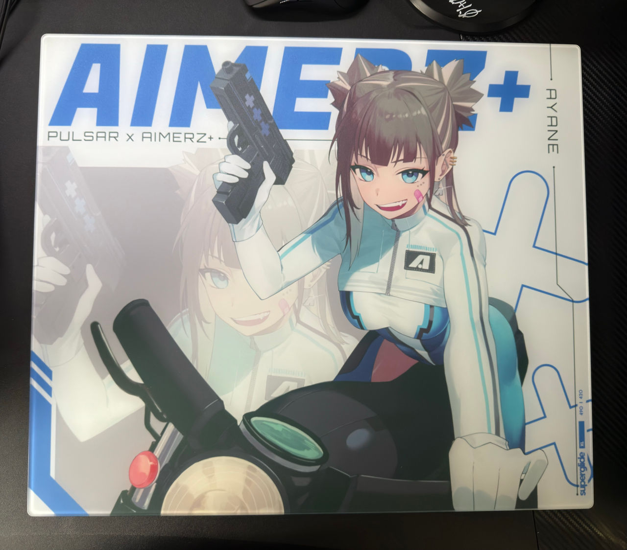 新品未開封 Pulsar × Aimerz Superglide AYANE Aimerz+ Ayane Edition] Superglide Glass Mousepad XL – Pulsar