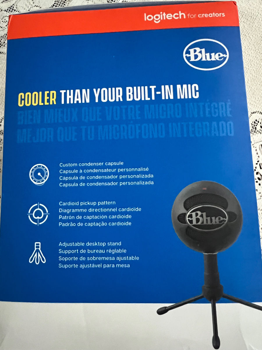 Vind microfon premium, brand Logitech Blue Snowball Ice foto 1