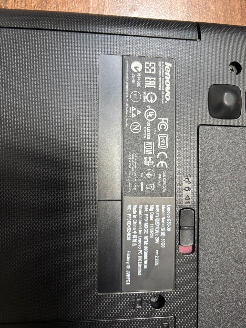 Vand Laptop Lenovo G50-30 produs la 24.05.2014 foto 2