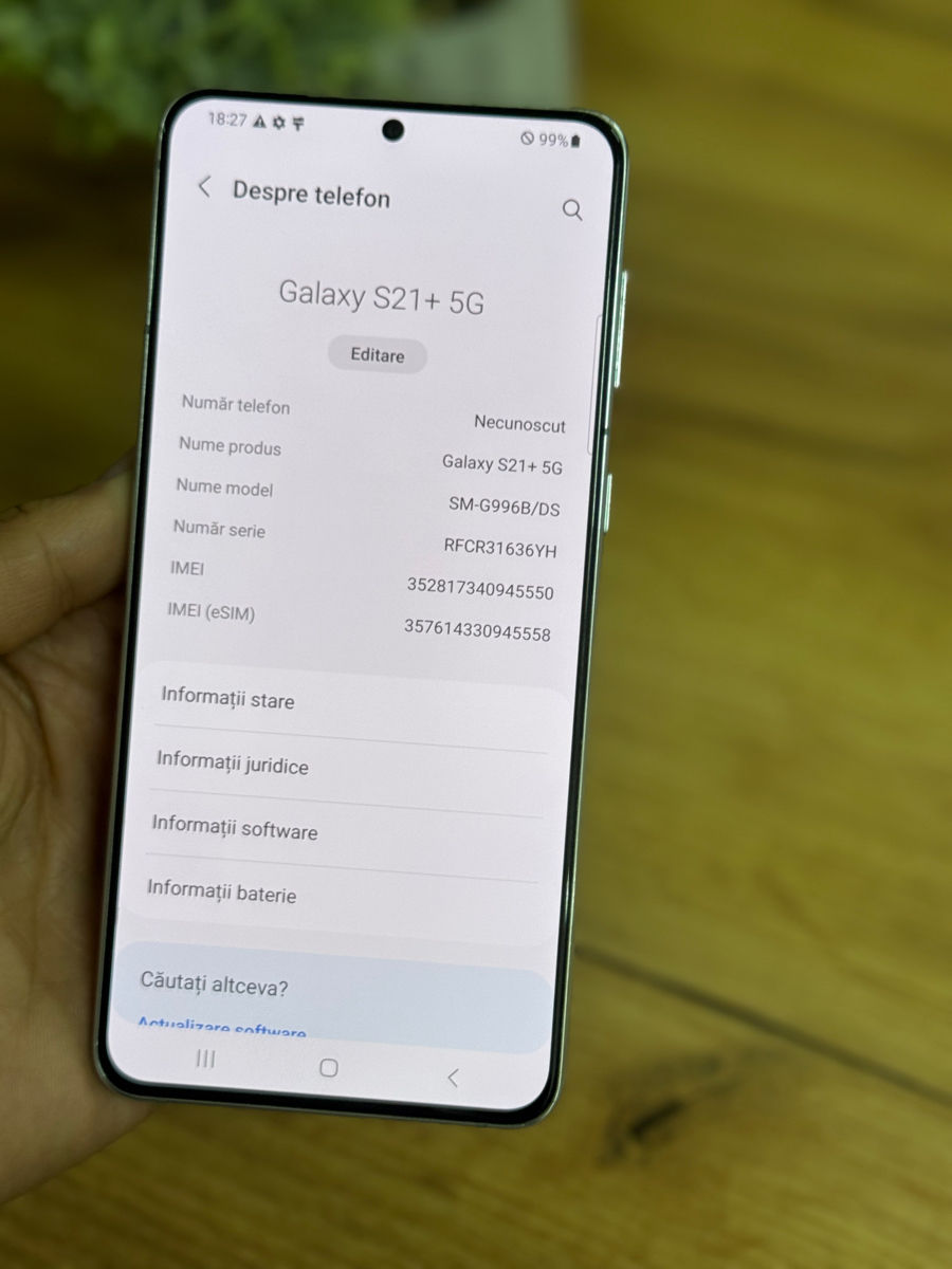 Samsung Galaxy S21 Plus 8/256gb , original ! Lucreaza perfect ! foto 3