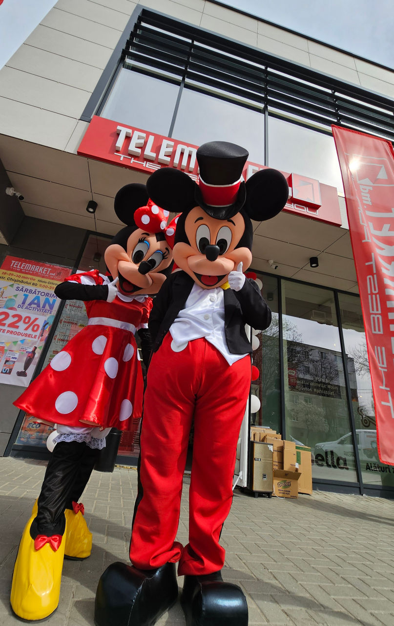 Mickey și Minnie Mouse / Микки и Минни маус аниматоры / animatori mascote Moldova foto 8