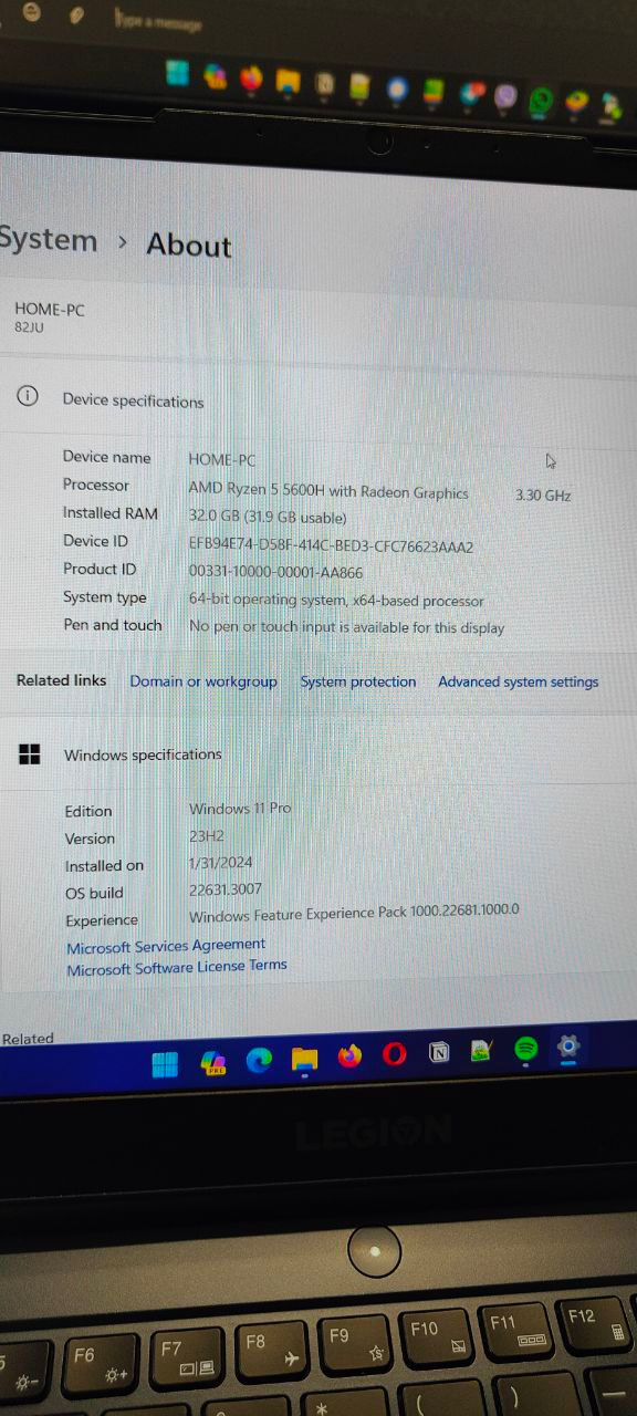 Lenovo Legion Ryzen 5 RTX 3060 RAM32GB - 6 GB 300WATT version 144hz foto 3