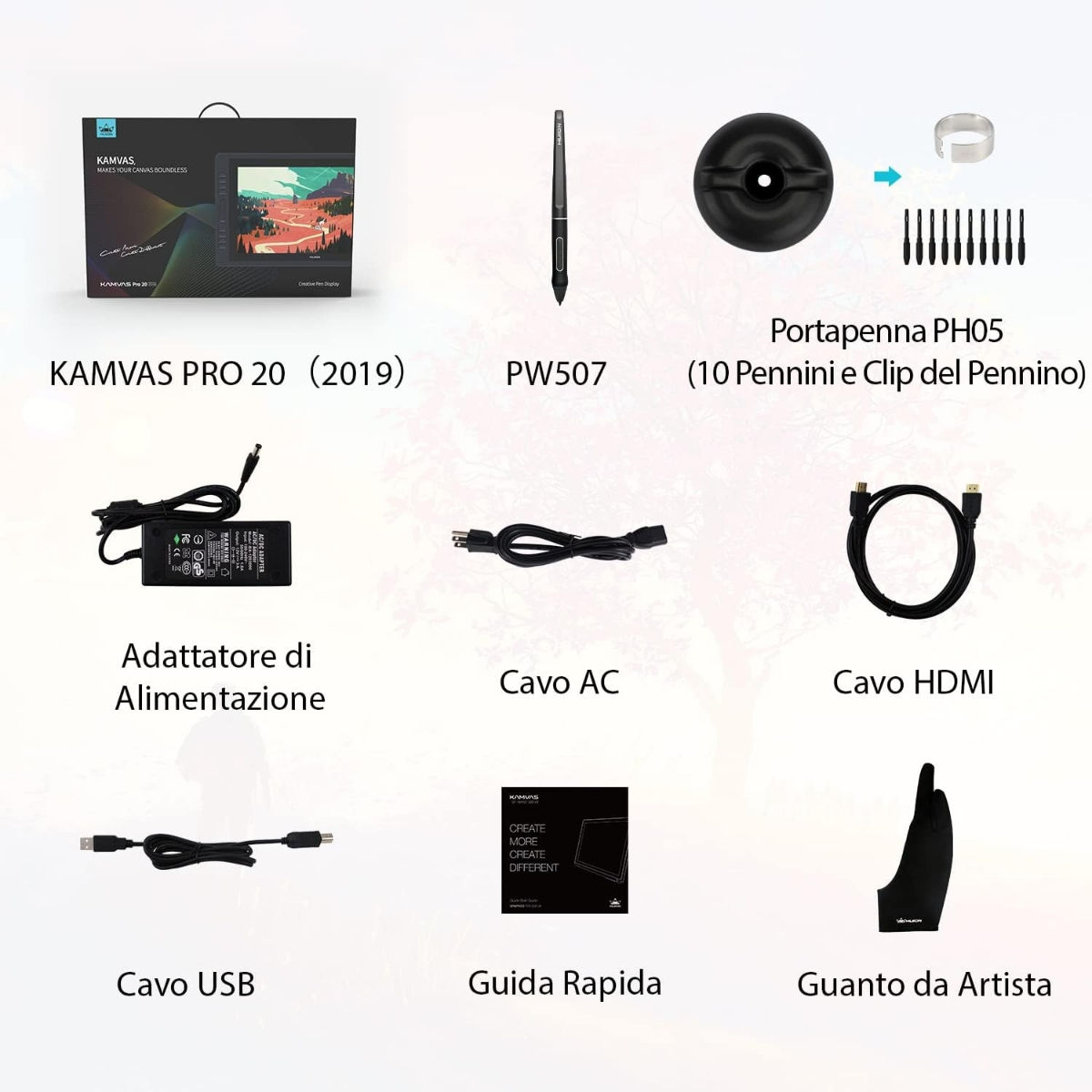 Vand tableta grafica Kamvas Pro 20 set nou. foto 4