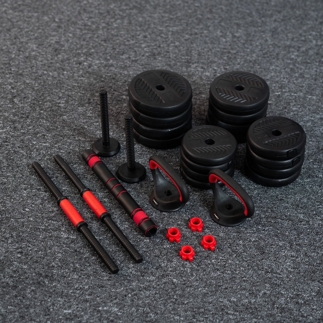 Set de gantere cu greutăți detașabile Hms 20kg foto 0