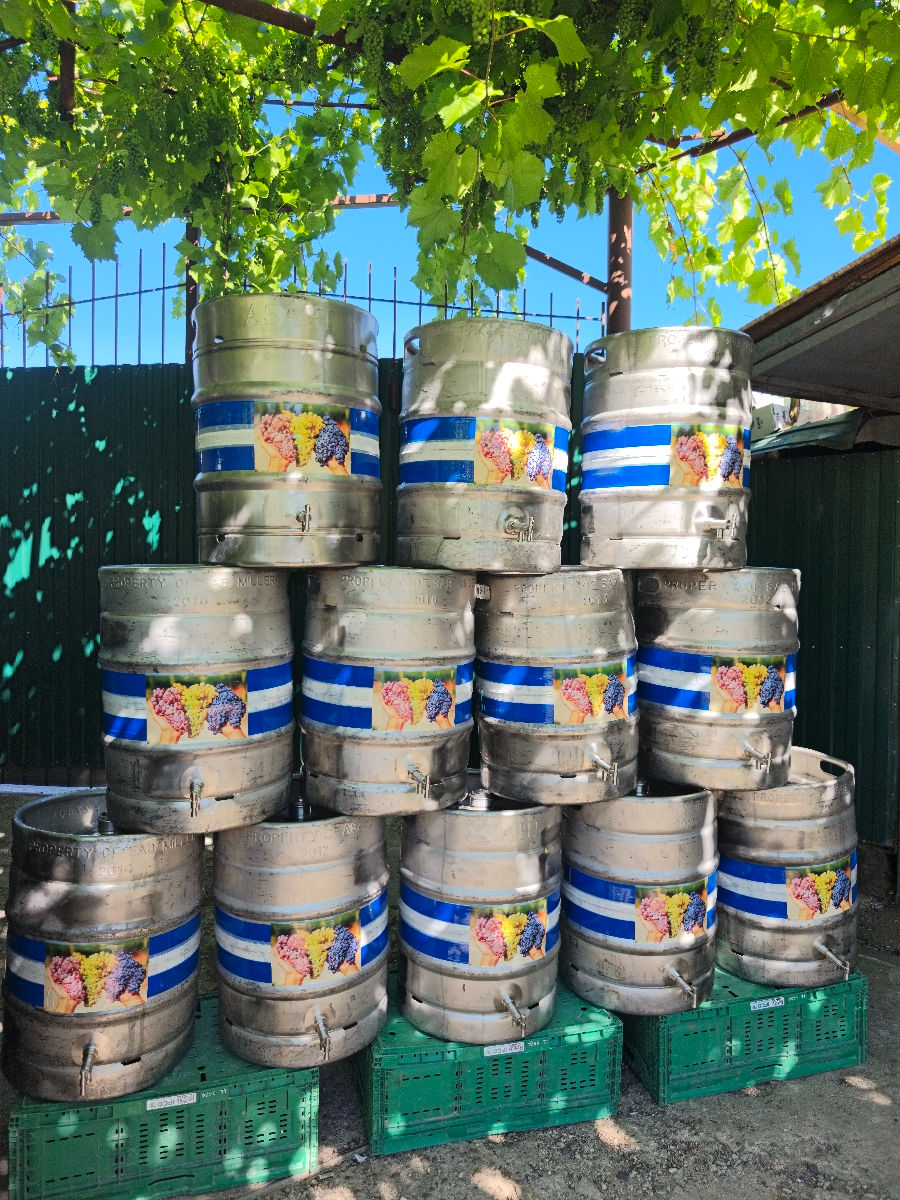 Cheguri (Butoie) Inox Alimentar de 50 Litre cu tot cu robinet  foto 1