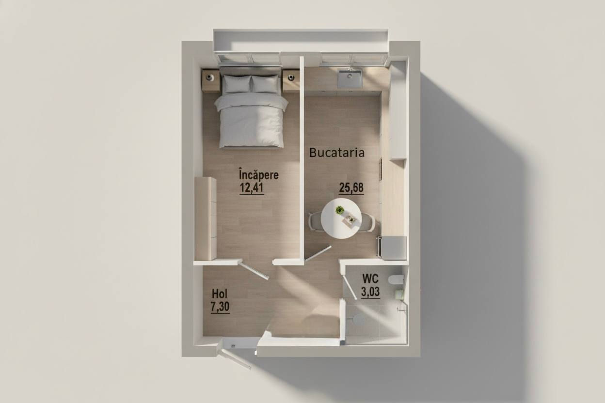 Apartament cu 1 cameră, Buiucani, Chișinău, Chișinău mun.