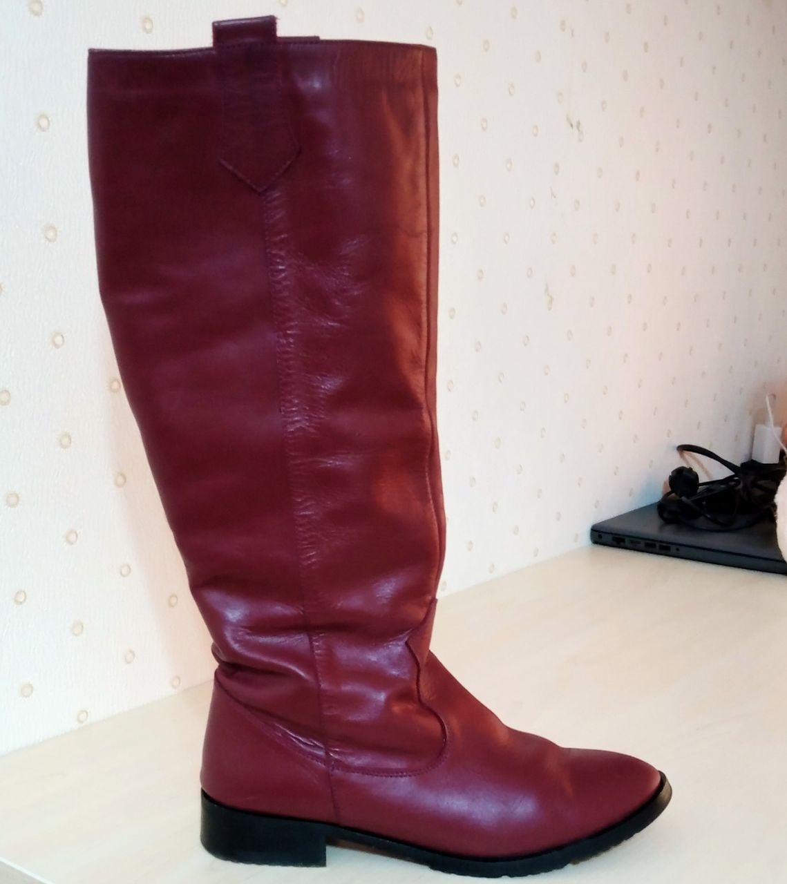 Кожаные сапоги 350 леев