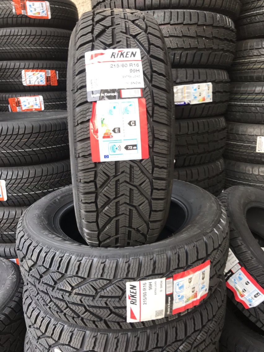 2 шины/2 anvelope 215/60 R16 Riken Snow (Michelin Group)/ Доставка, livrare toata Moldova фото 0
