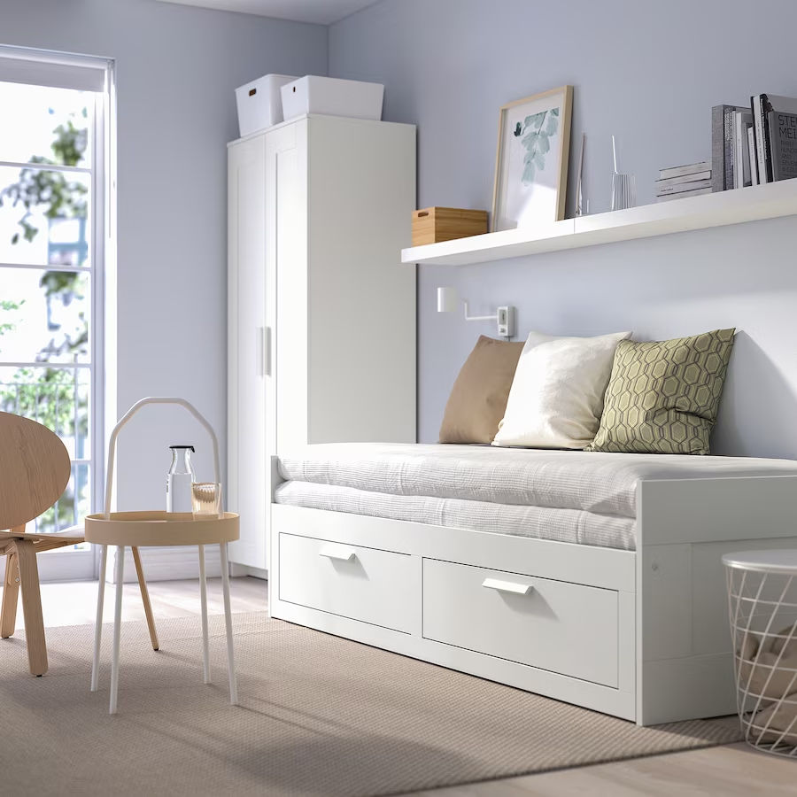 Pat cu 2 sertare IKEA Brimnes 80x200 foto 0