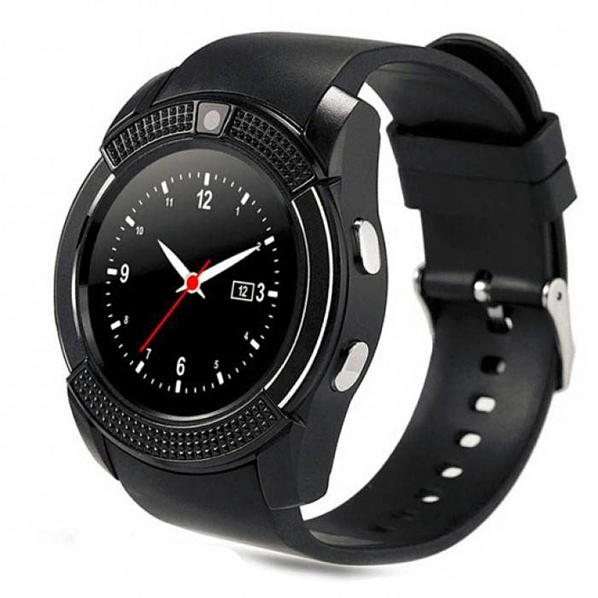 Smart watch V8 new. Круглые. Новые, в коробке. Часы-телефон с фотокамерой и  bluetooth.