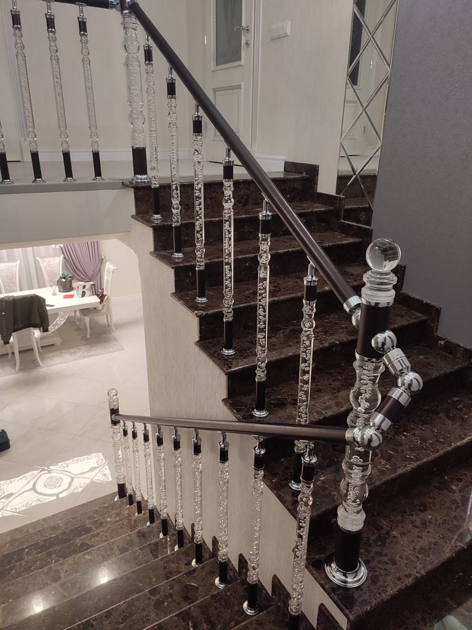 Balustrade din plexiglas , перила из плексигласа foto 1