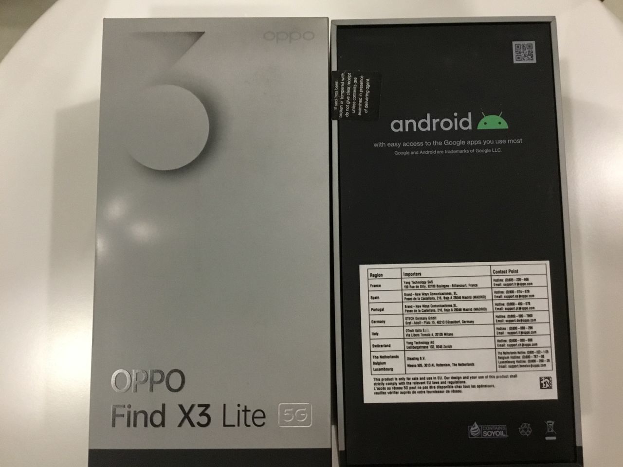 Oppo Find X3 Lite 128 GB Blau – Generalüberholt, Mit 1-Jahr Amazon Renewed Garantie