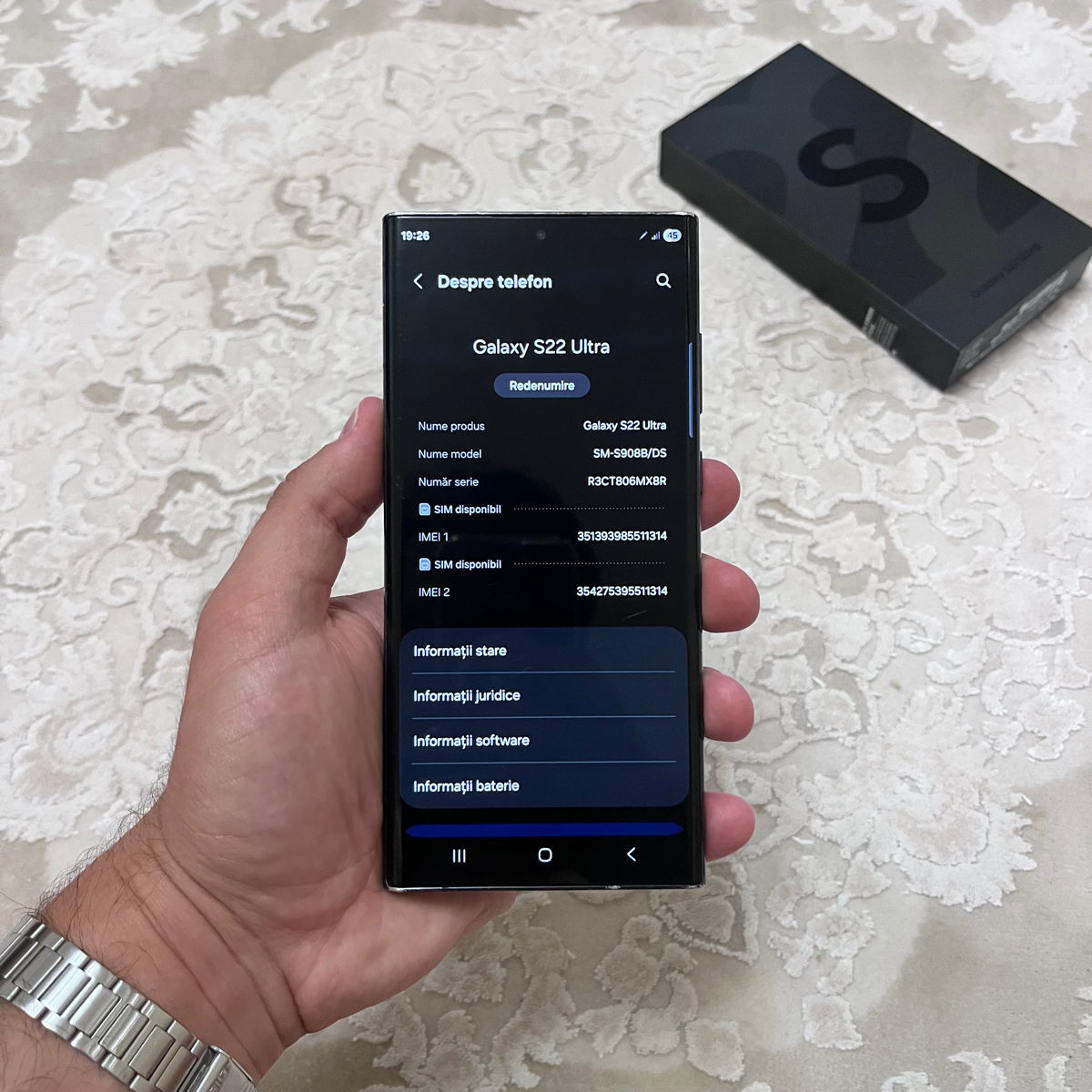 Samsung Galaxy S22 Ultra 128GB Black фото 8