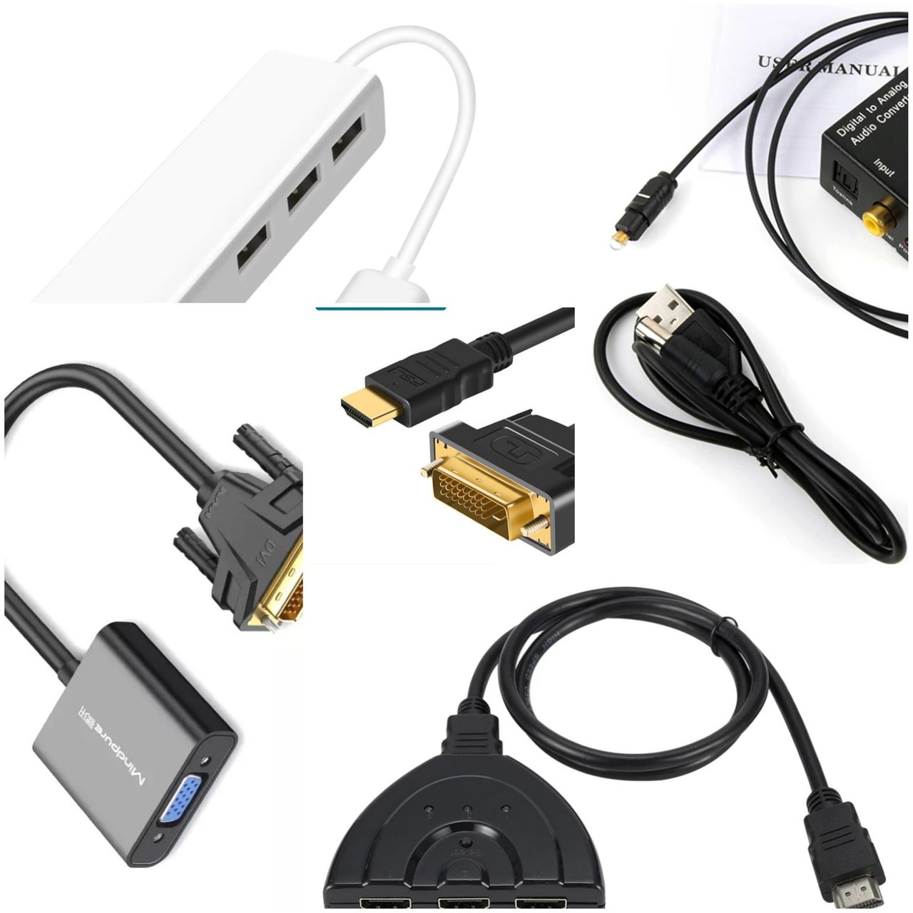Адаптеры конвертеры переходники display.Port.mini DP.HDMI .VGA.USB Type C. PS2. DVI-D.WII AUDIO foto 1