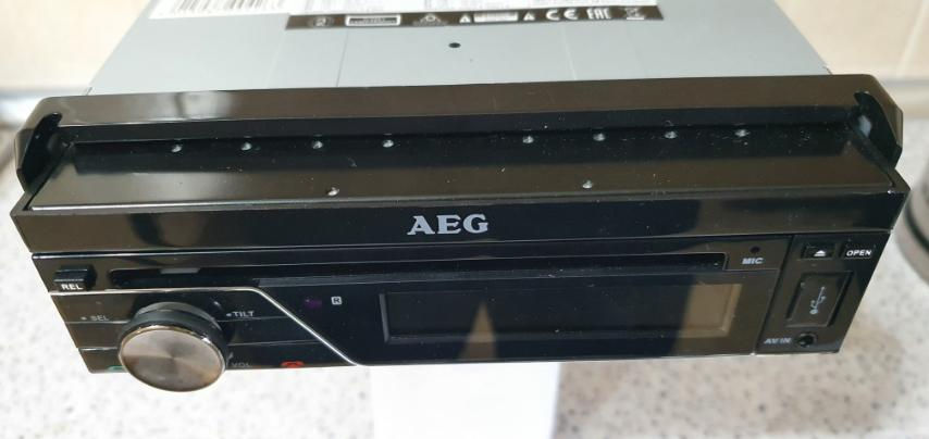 AEG AR 4026 BT DVD MP3 Bluetooth. Авторадио с выдвижным экраном. foto 0