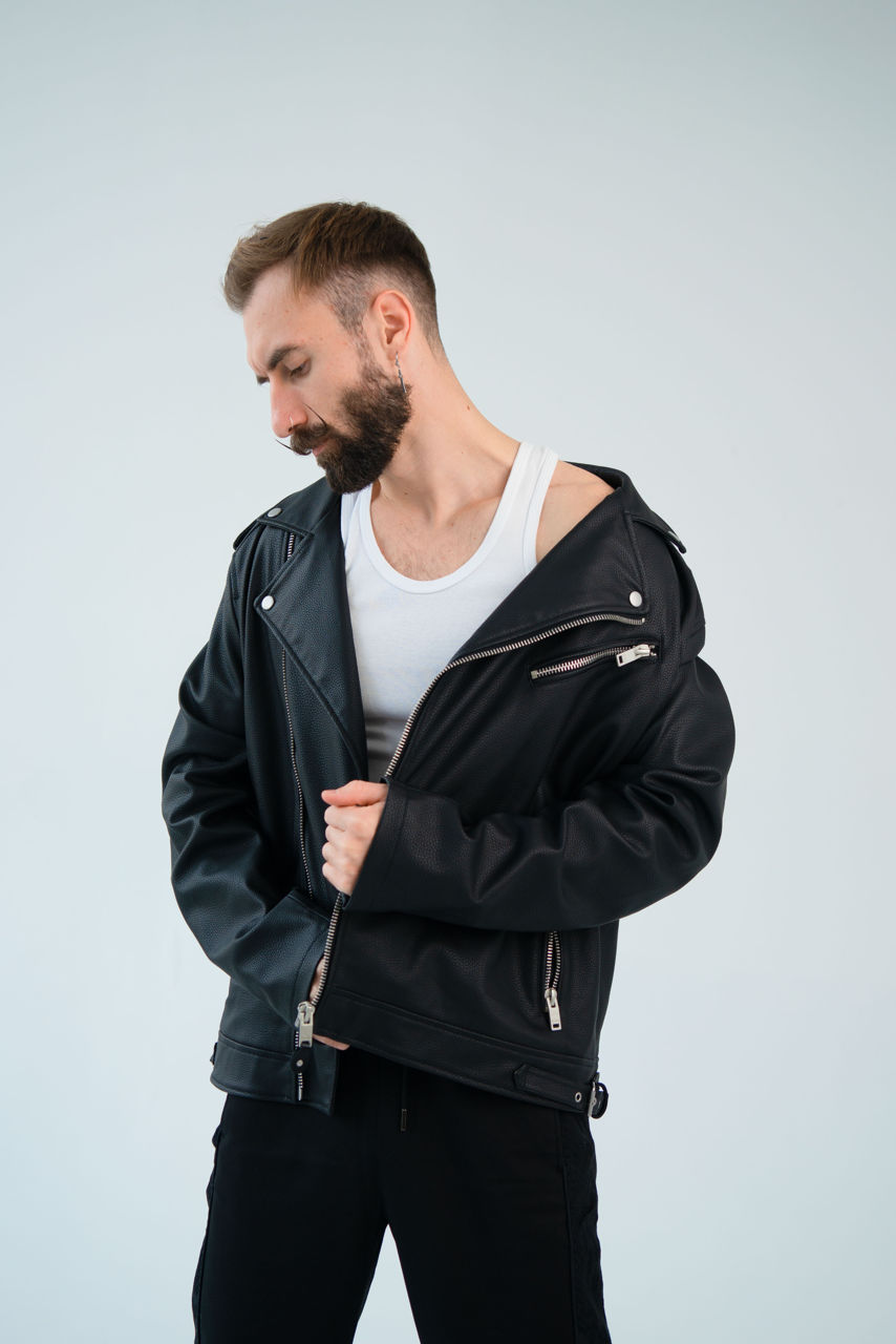 Geaca Biker Bershka foto 3