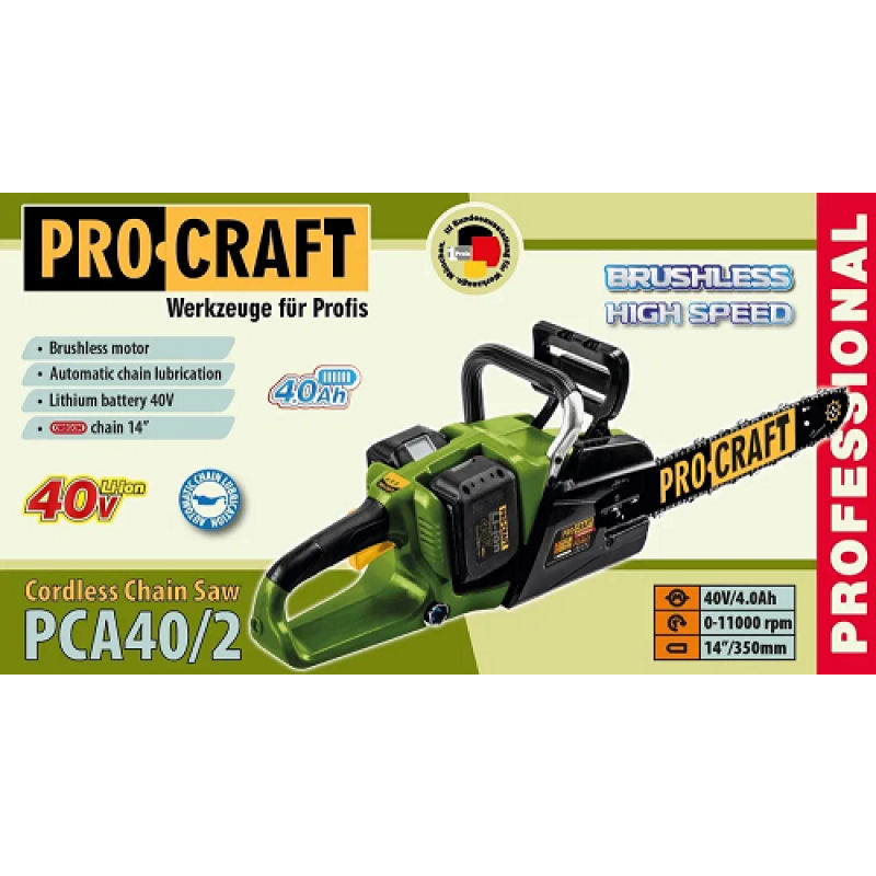 Ferăstrău pe acumulator Procraft PCA 40/2 foto 8