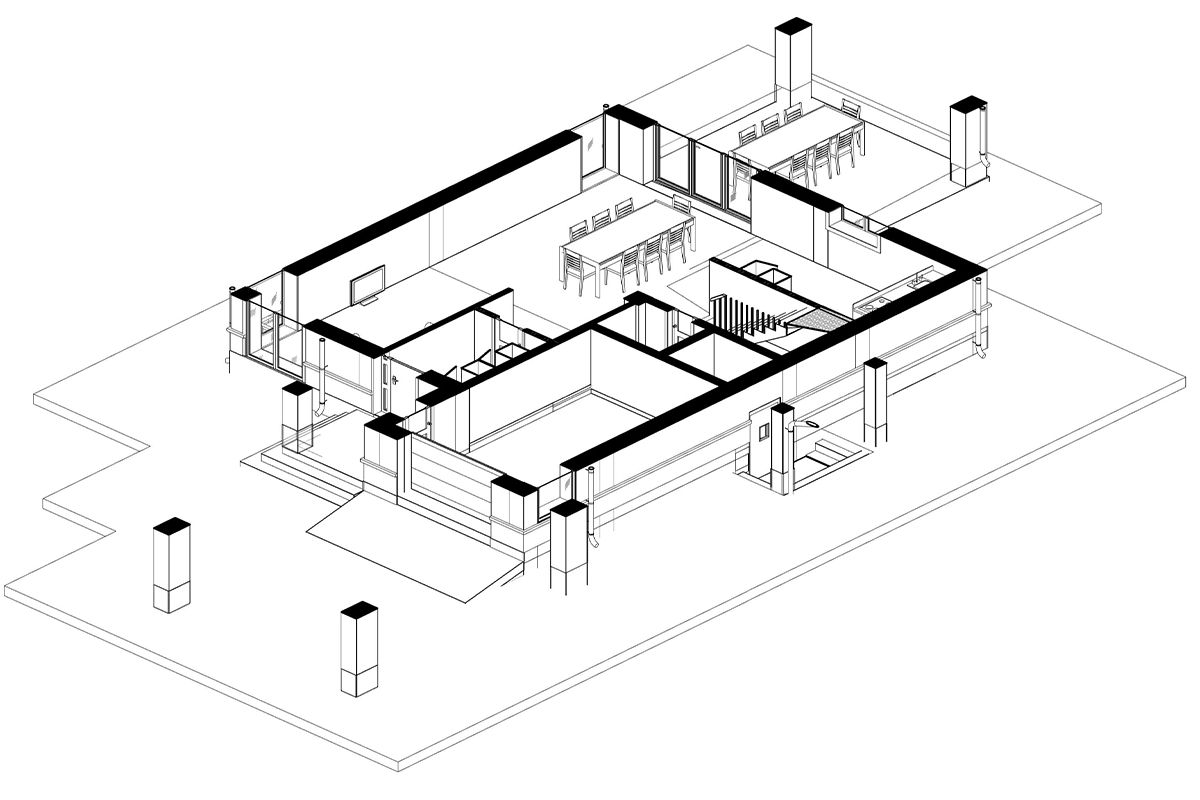 Casă de locuit individuală cu 2 niveluri S+P+E / stil neoclasic / 196,8 m2 / construcții / renovare foto 6