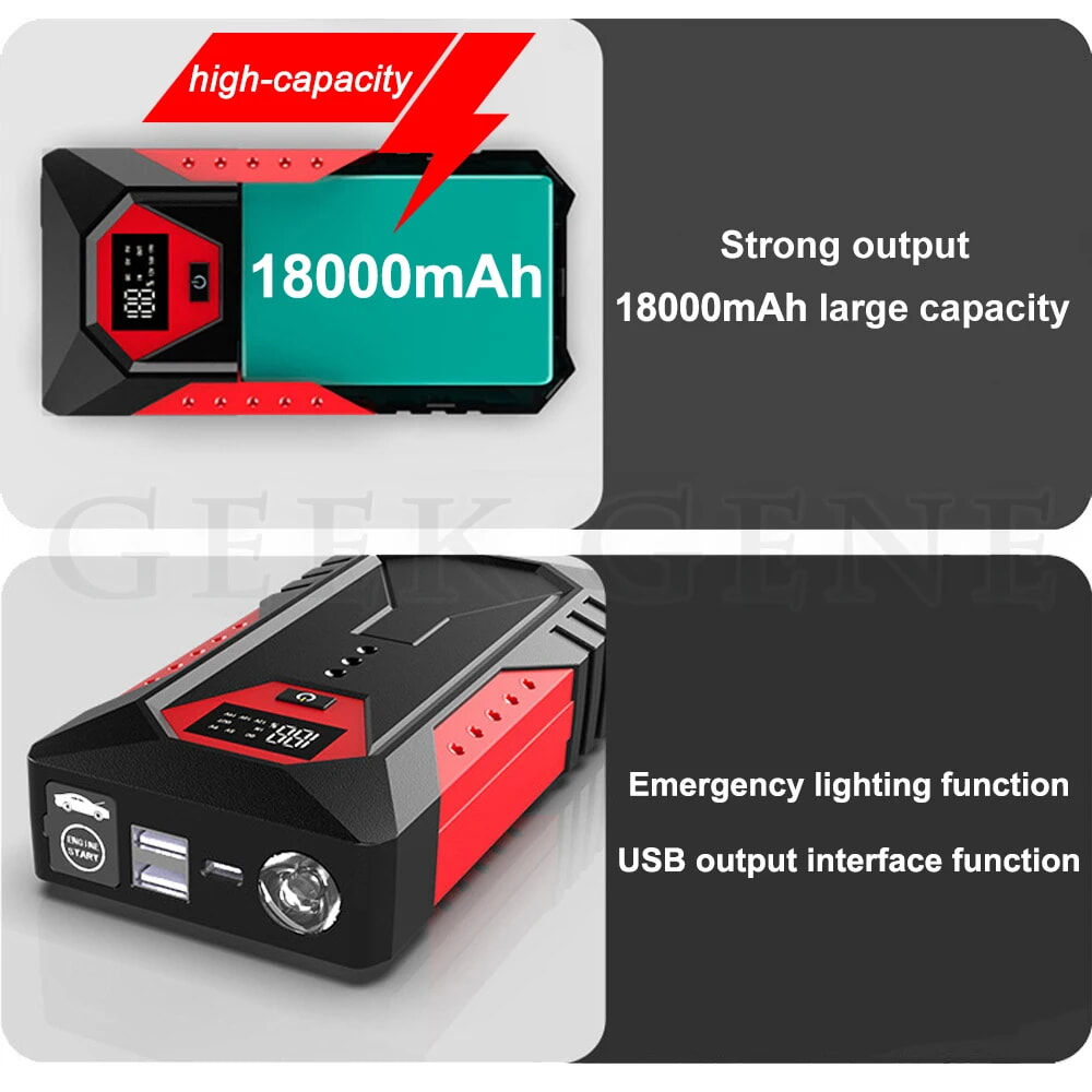 Пусковое устройство для автомобиля / Jump Starter 18000 mAh foto 4