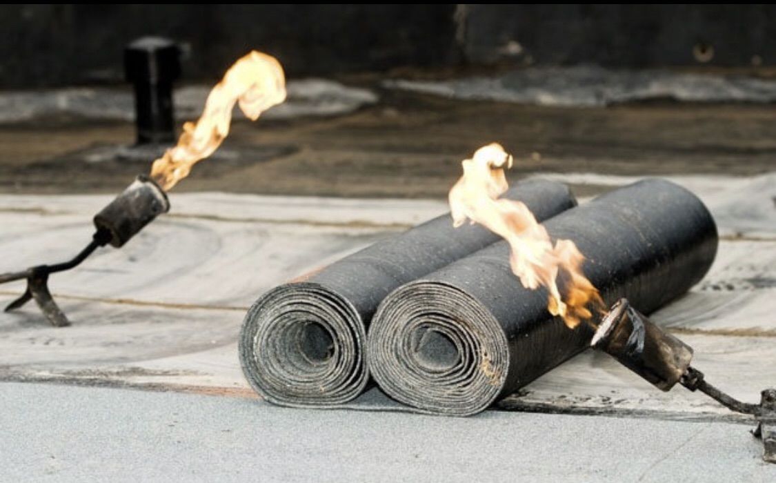 Reparația acoperișului plat cu membrane bituminoase foto 1