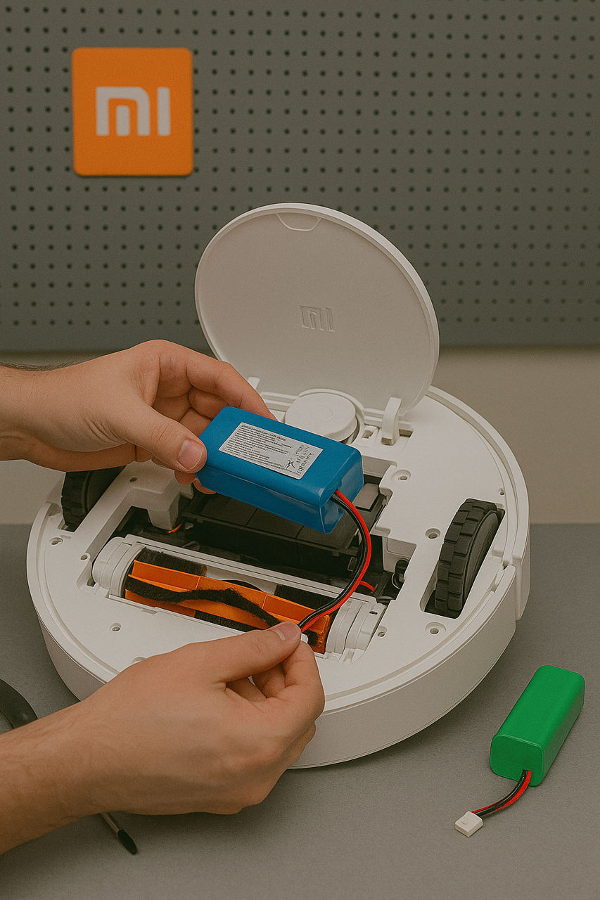 Не держит заряд? Замена батареи в роботах Xiaomi и Roborock – быстро и надёжно! фото 0