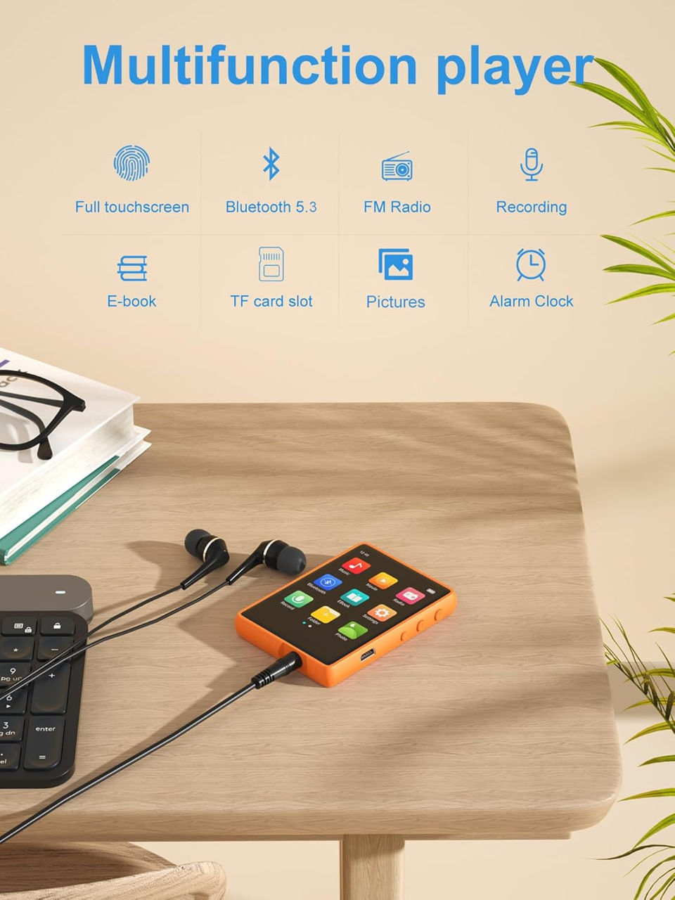 HiFi Flac MP3 Player Mechen Bluetooth 5.0, 2.4" Touch Display 32GB+128Gb Slot. Original! фото 3