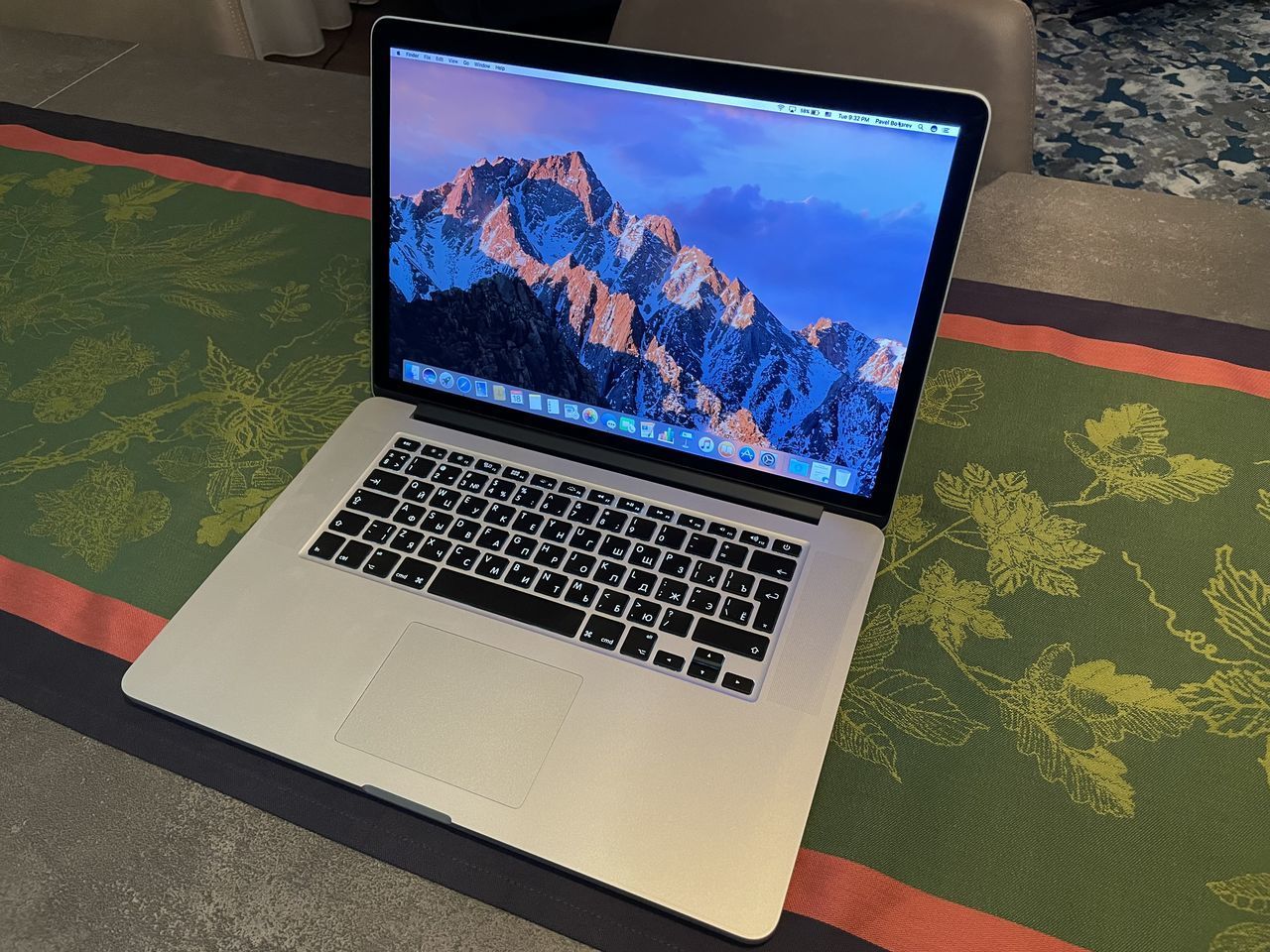 MacBook Pro Retina 15 (mid 2012) русская клавиатура