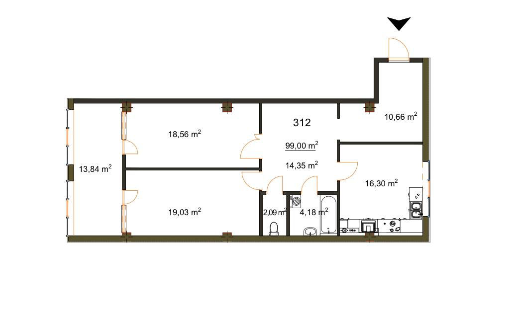Apartament cu 2 camere,  Ciocana,  Chișinău,  Chișinău mun. foto 5