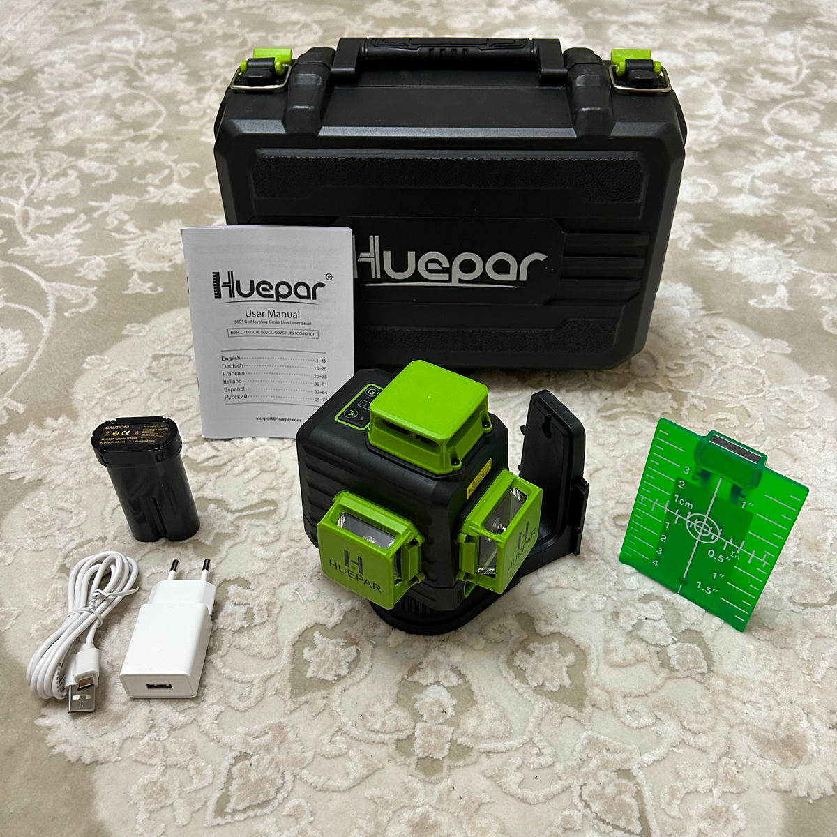 Huepar B03CG 3D 12 linii + magnet + tinta + garantie  + livrare gratis фото 2