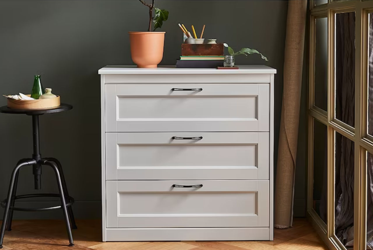 Comodă IKEA Songesand cu 3 sertare 82x81 foto 1