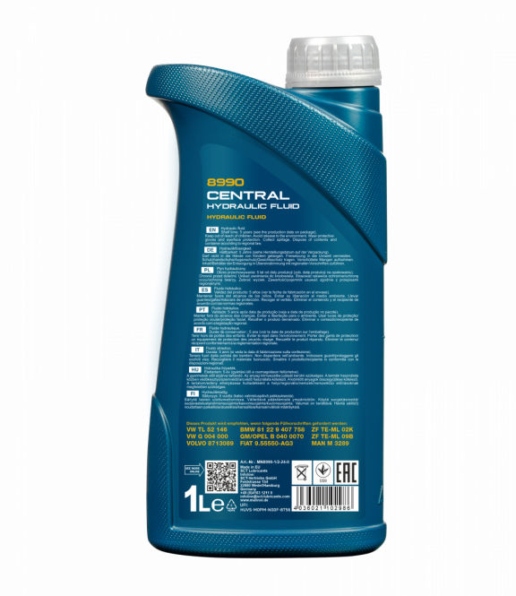 Ulei hidraulic (verde) MANNOL 8990 Central Hydraulic Fluid 1L foto 1