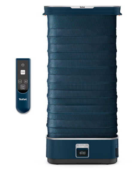 Aparat de calcat vertical tefal yt2020e0, 1500w, 1200ml, albastru inchis-negru. promo! foto 1