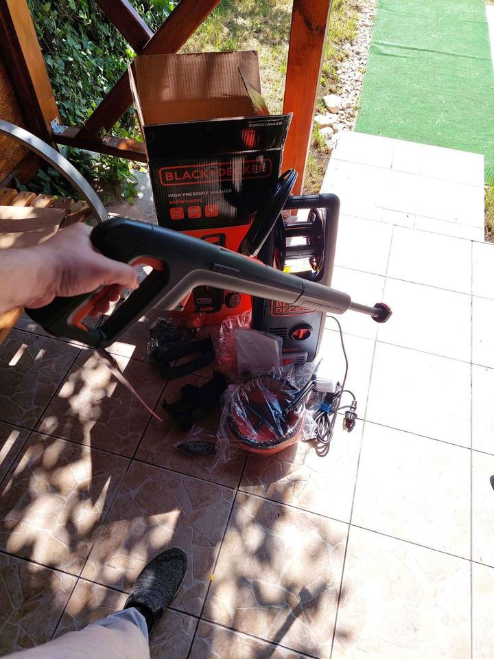 Curatitor cu presiune inalta 1700 W, 130bar, 420L/h ce spală covoare, țoluri, mașina, gardul, tot... фото 3