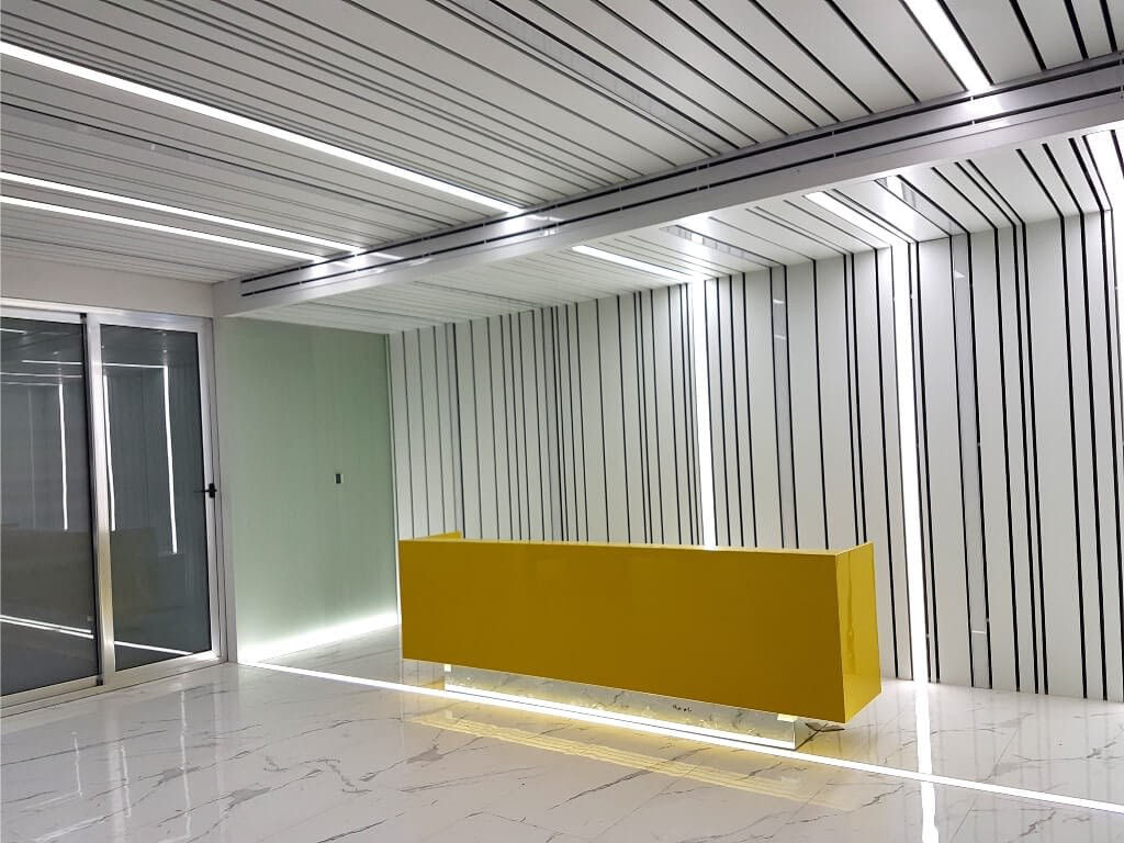 Tavane suspendate din aluminiu cu lamele foto 4