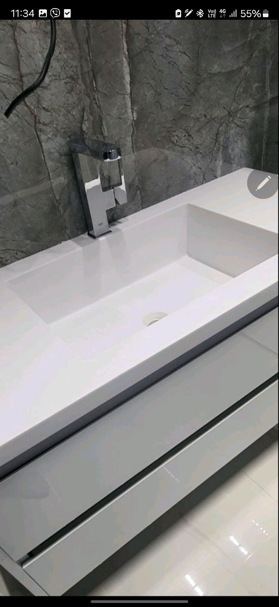 Изготовление столешниц, моек,рецепций из искусственного камня Corian  фото 7