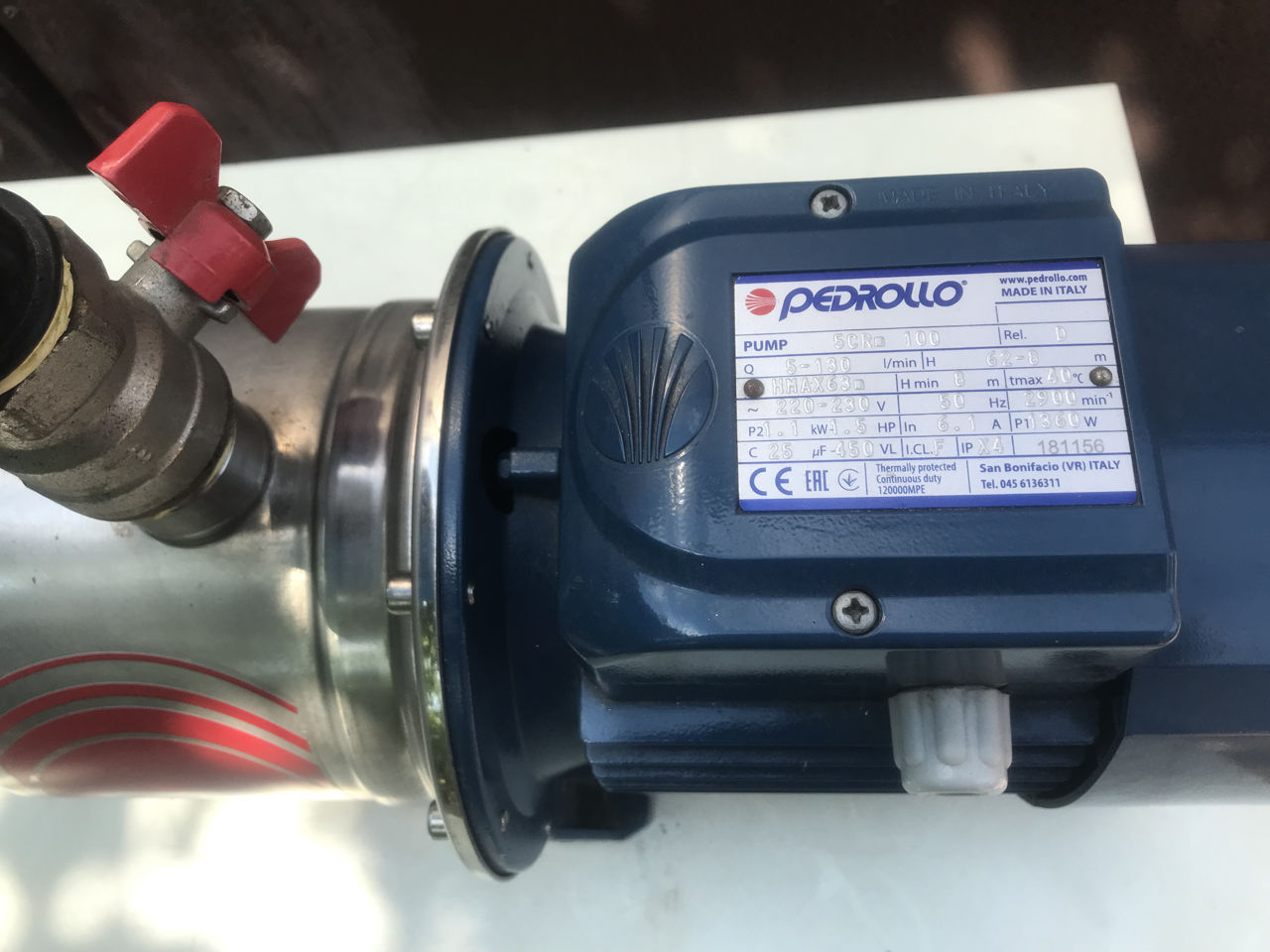 продам водяной насос Pedrollo 5CR 100