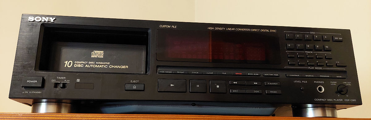 Vând  CD PLAYER SONY CDP -C910 foto 0