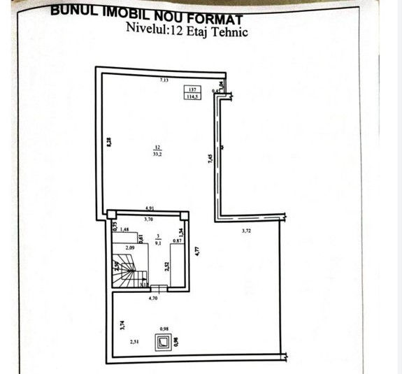 Apartament cu 2 camere, 120 m², Buiucani, Chișinău foto 19